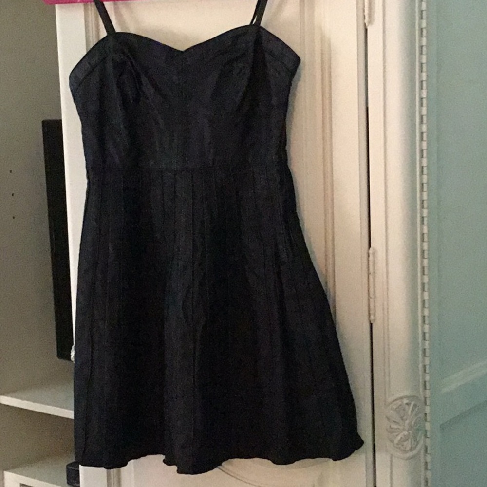 FREE PEOPLE FAUX LEATHER DRESS